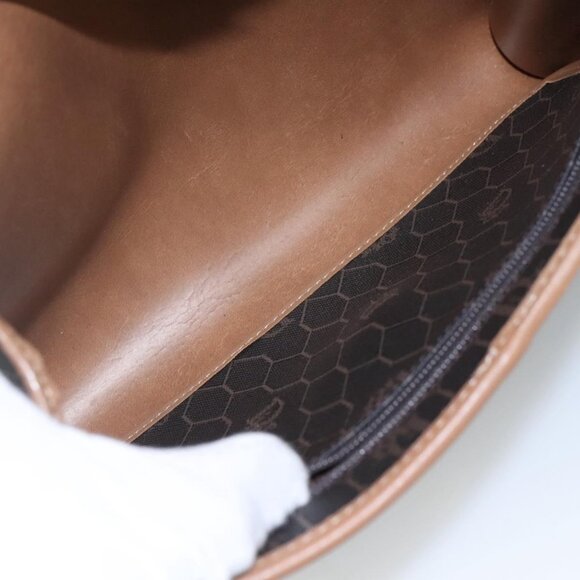 Christian Dior Honeycomb Canvas Shoulder Bag PVC Black - Picture 11 of 16